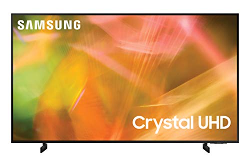 SAMSUNG 65-Inch Class Crystal UHD AU8000 Series - 4K UHD HDR Smart TV with Alexa Built-in (UN65AU8000FXZA, 2021 Model), Black