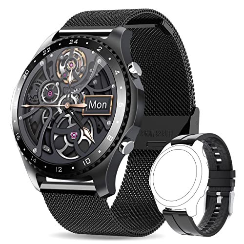 Smart Watches for Men, SmartWatch with Call,Fitness Smartwatch with Weather Sleep Tracker,Multi-dials,App Message Reminder,Music Control, Waterproof Smart Watch for Android and iPhone